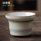 Beige Ru Kiln Three Choices Covered Bowl