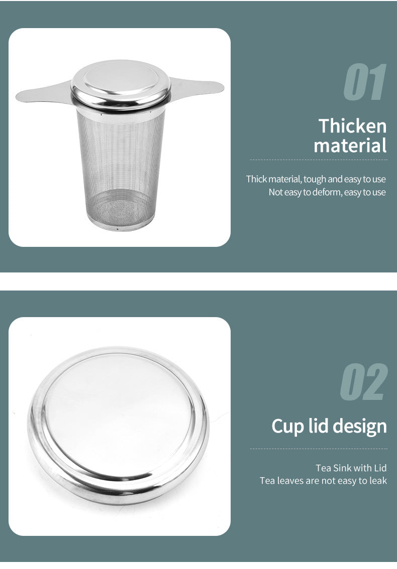 Stainless Steel with Lid Filer Tea