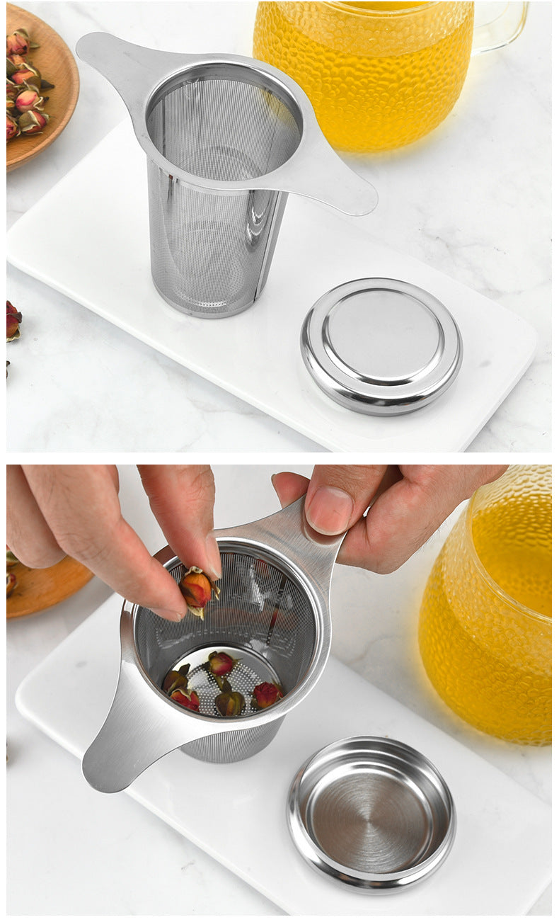 Stainless Steel with Lid Filer Tea