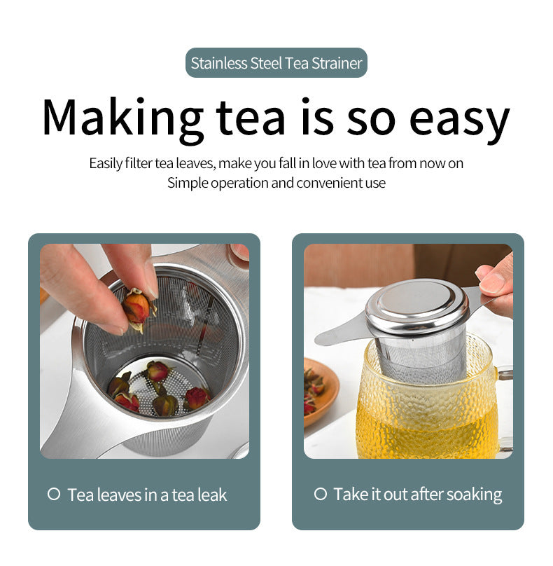 Stainless Steel with Lid Filer Tea